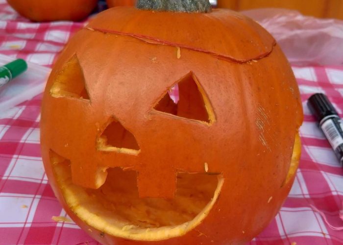 ハロウィン用 かぼちゃ 2L 本物 ジャックオランタン